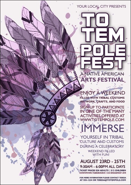 Headdress Postcard Product Front