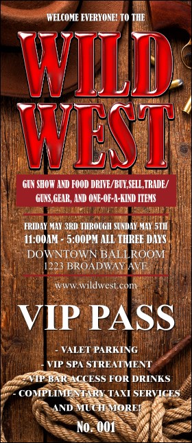 Western VIP Pass Product Front