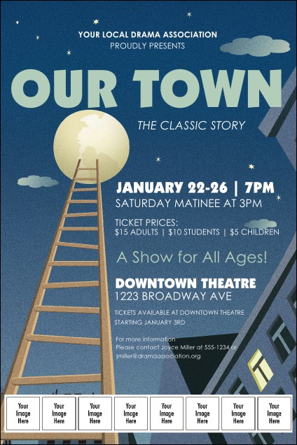 Our Town Logo Poster Product Front