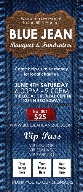 Blue Jeans VIP Pass Product Front