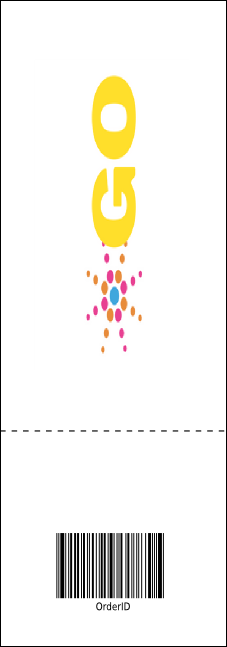 Squares Raffle Ticket Product Back