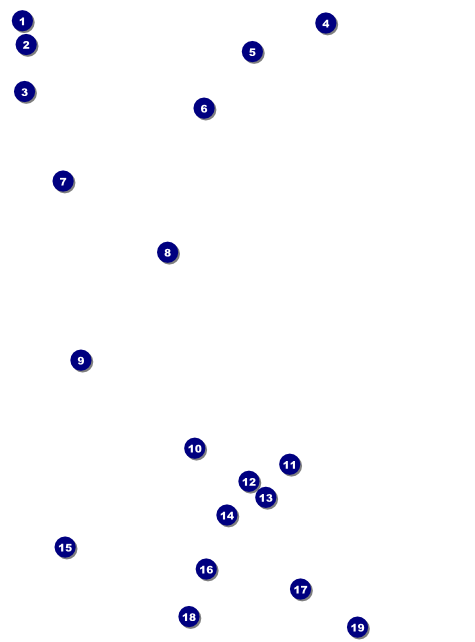 Orange Geometric Flyer Front Field Markers