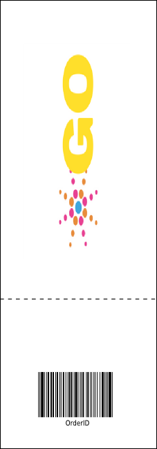 Red and Silver Raffle Ticket Product Back