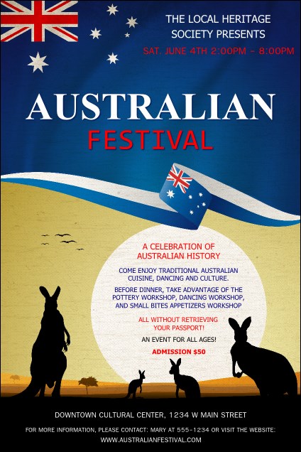 Australia Poster Product Front