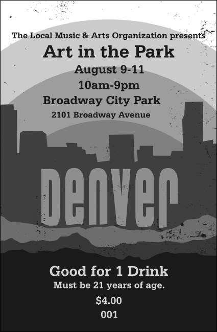 Denver BW Drink Ticket