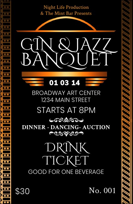 Twenties Drink Ticket