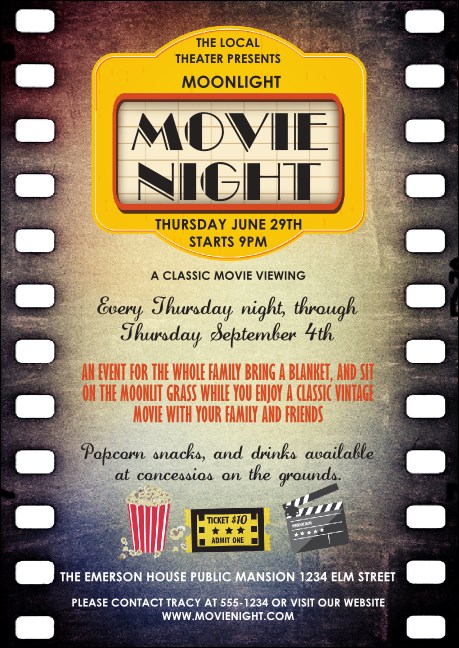 Movie Strip Postcard Product Front