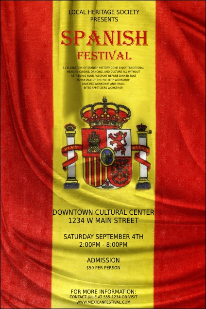 Spanish Flag Poster Product Front