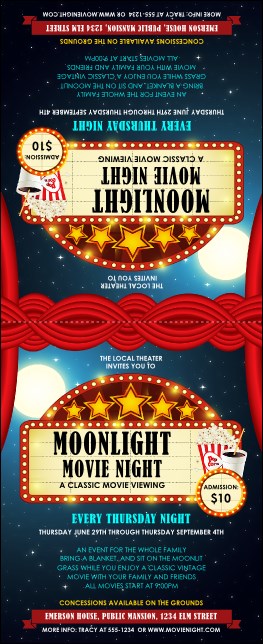 Movie Night Table Tent