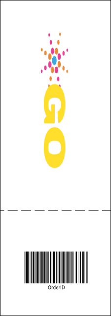 Galaxy Hip Hop Yellow Event Ticket Product Back