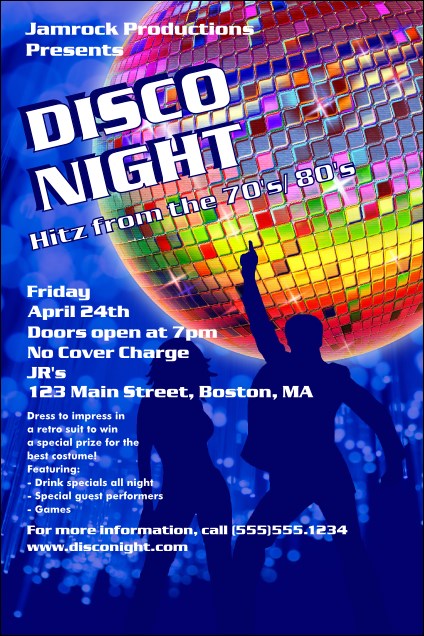 Disco Poster Product Front