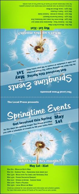 Dandelion Table Tent Product Front