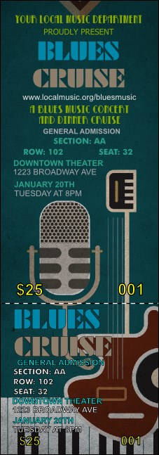 Blues Reserved  Event Ticket Product Front