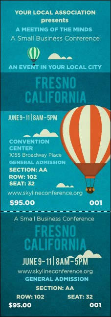 Fresno Reserved Event Ticket Product Front