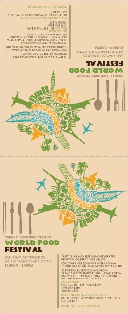 Food Festival 2 Table Tent Product Front