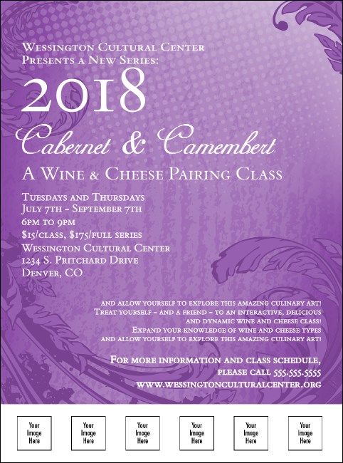 Year Classic Purple Flyer Product Front