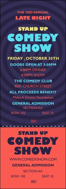 Comedy Spirals Reserved Event Ticket