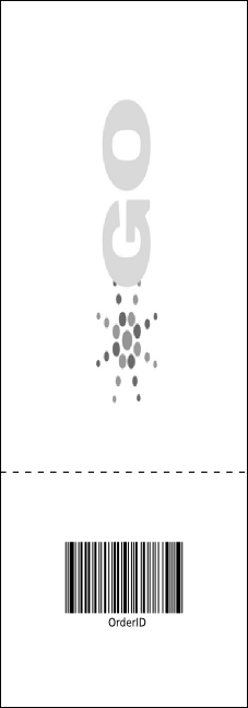 All Purpose Circles Black and White Raffle Ticket Product Back