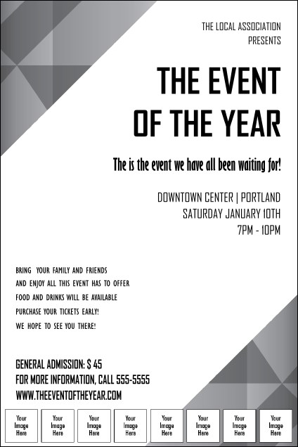 All Purpose Corners Black and White Image Poster Product Front