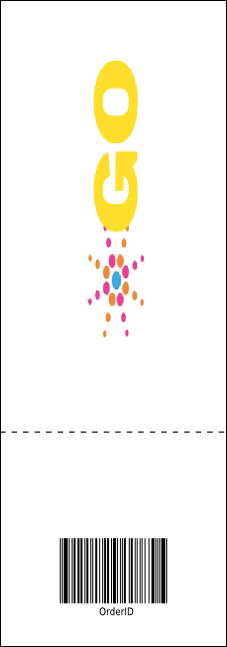 Comedy Spirals Blue Event Ticket Product Back