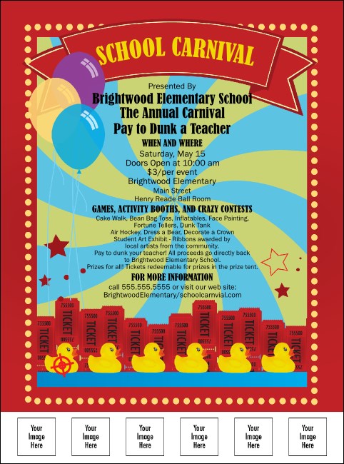 School Carnival Flyer Product Front