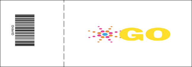 Red Glitter Reserved Event Ticket Product Back