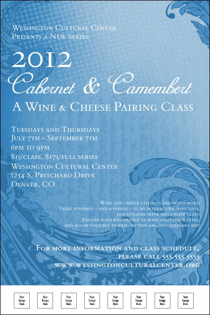 Year Classic Blue Poster Poster