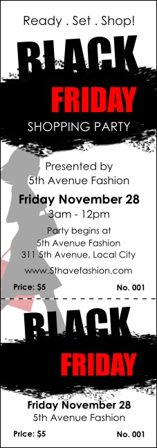Black Friday Event Ticket Product Front