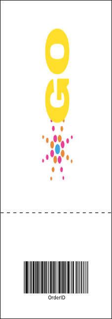 Abstract Lights Event Ticket Product Back