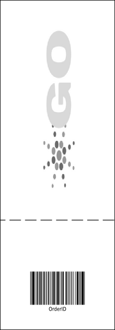 Your Image Raffle Ticket 0007 (black & white) Product Back