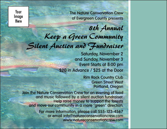 Nature Series - Trout Flyer Product Front