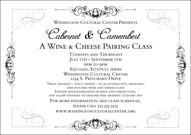 Black Tie Gala Postcard Mailer Product Front