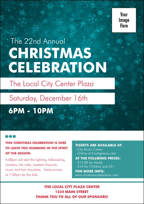 Holiday Snowflake Postcard Mailer