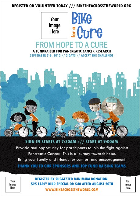 Bike for a Cause Postcard Mailer