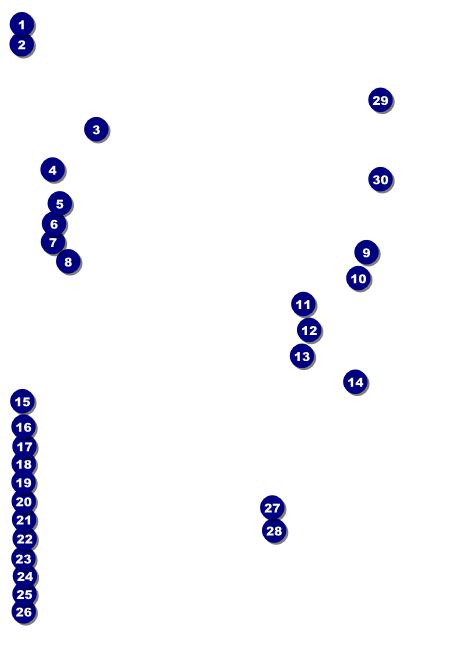 Circle Gala  Postcard Mailer Front Field Markers