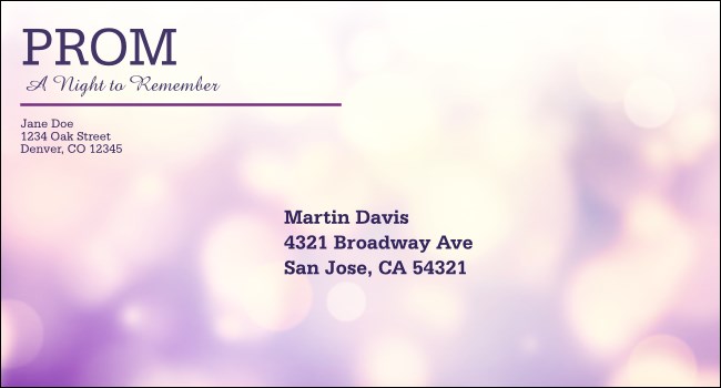 Abstract Lights #6 1/2 Envelope Product Front