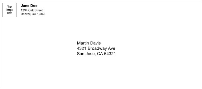 Custom #9 Envelope with Logo Product Front