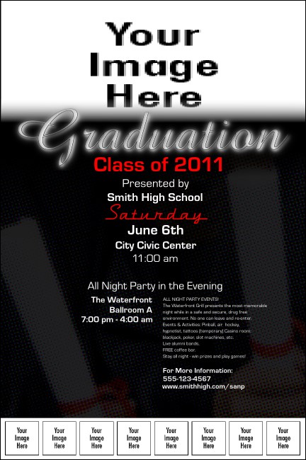Graduation Diploma Upload Image Poster2 Product Front