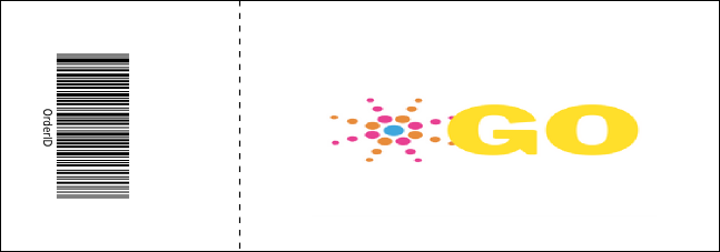 Orange Ribbon Reserved Event Ticket Product Back