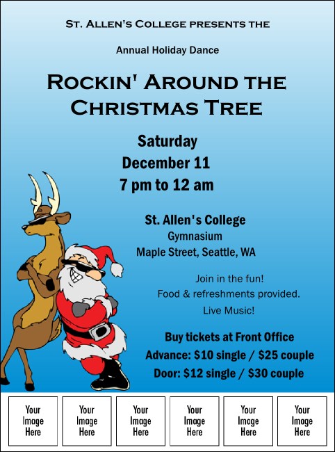 Cool Christmas Flyer Product Front