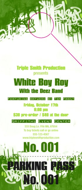 Hip Hop Green Hang Tag