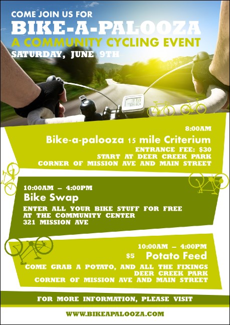 Bike A Palooza Postcard Mailer Product Front