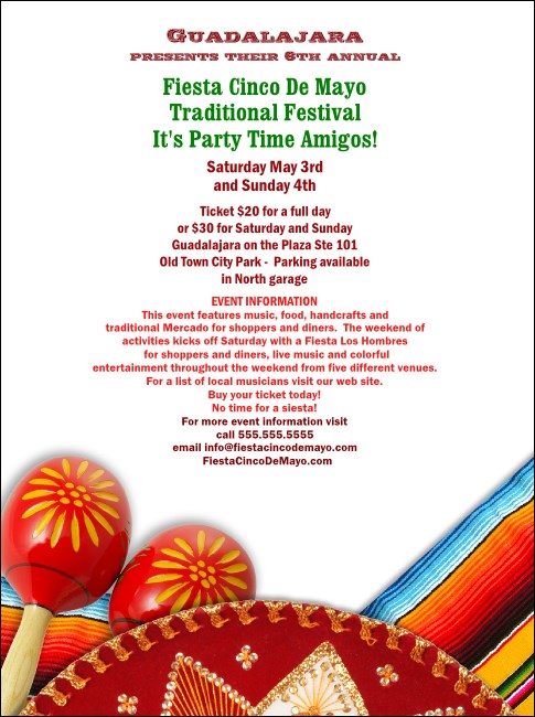 Fiesta Flyer Product Front