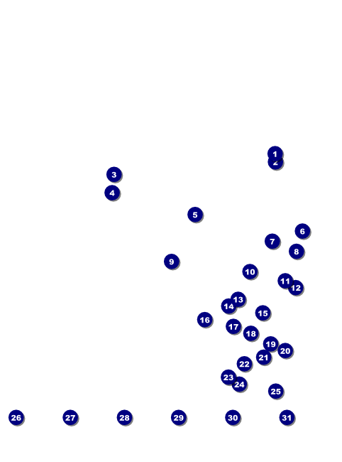 Los Angeles Flyer Front Field Markers