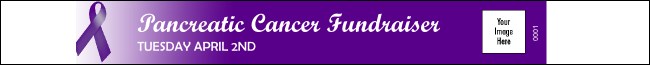 Purple Ribbon Premium Synthetic Wristband