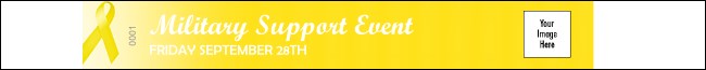 Yellow Ribbon Premium Synthetic Wristband
