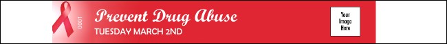 Red Ribbon Premium Synthetic Wristband