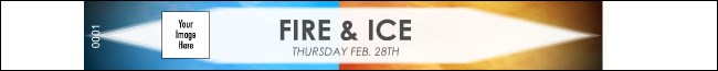 Fire & Ice Premium Synthetic Wristband Product Front