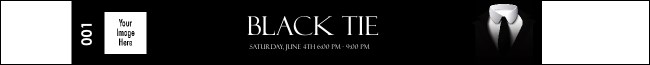 Black Tie Premium Synthetic Wristband