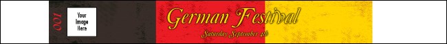 German Flag Premium Synthetic Wristband Product Front